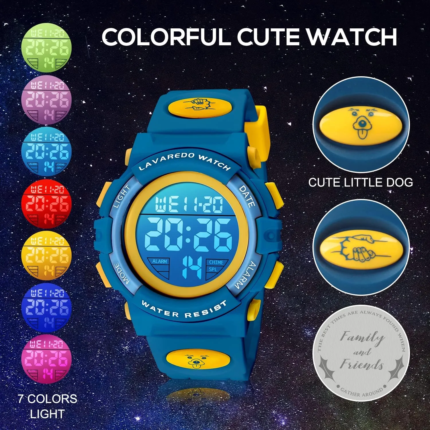 M Waterproof Alarm Calendar Analog Watch for edible entertainer perfect landholder coax Children with Silicone Band,Kids Gift Kids Watch,Boys Watch for 3-15 Year Old Boys,Digital Sport Outdoor Multifunctional Chronograph LED 50 