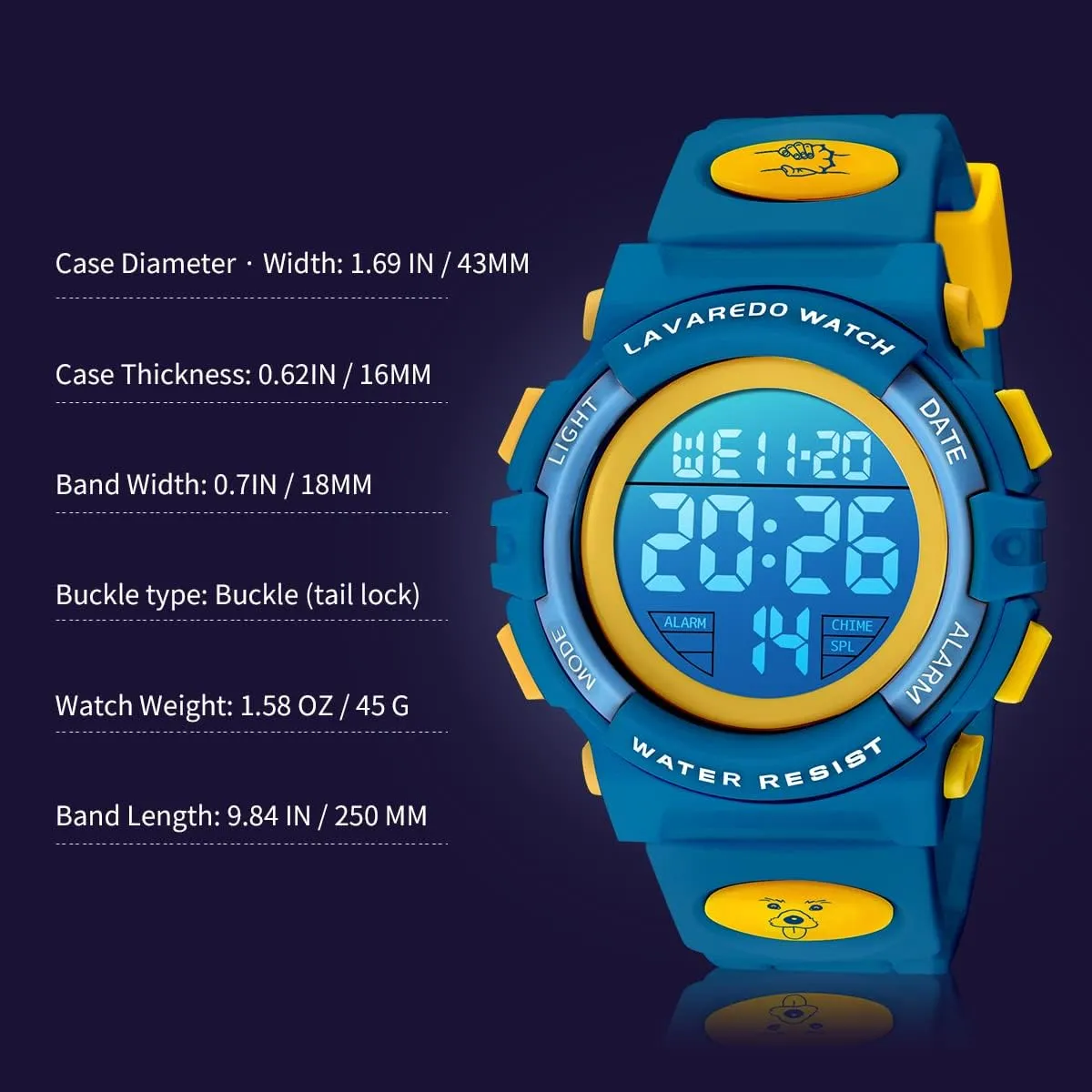 M Waterproof Alarm Calendar Analog Watch for edible entertainer perfect landholder coax Children with Silicone Band,Kids Gift Kids Watch,Boys Watch for 3-15 Year Old Boys,Digital Sport Outdoor Multifunctional Chronograph LED 50 