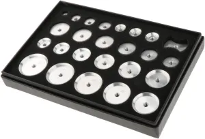 Machine Accessories for Watch Repair misppro Professional Watch Press folklore Back Case Tools Set, 25Pcs Aluminum Alloy Capping 