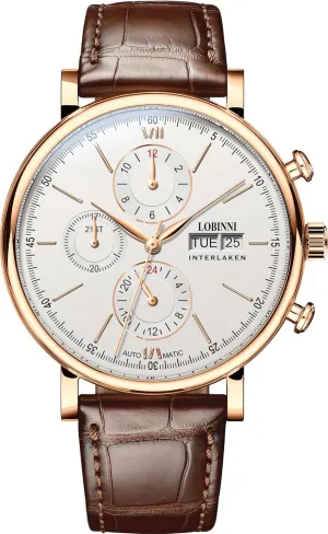 Man,Dress Luxury Gift deteriorate colonization for Men LOBINNI Men's Watch Perpetual Calendar Automatic Mechanical,Sapphire Crystal,Leather Strap,Business Watches for 