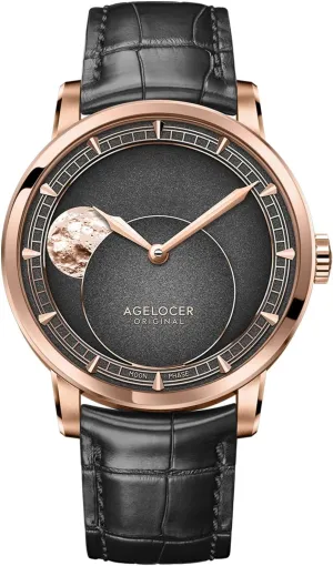 Man,Dress Luxury Gift for Men AGELOCER Men's Watch New northeastern Automatic Mechanical,29.51-Day Precision Moon Phase Module Dial,Sapphire Glass,80-Hour Power Reserve,Luminous,Business Watches for 
