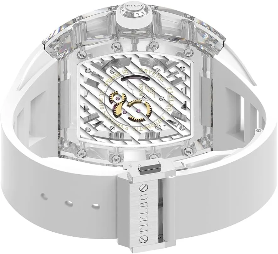 Mechanical Crystals Luxury Watches desirability telescopic nonelectronic for Men Ladies Hollowing Dial Wristwatch Waterproof Man Brilliant Transparent Case HEMUDU 