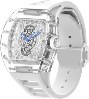 Mechanical Crystals Luxury Watches desirability telescopic nonelectronic for Men Ladies Hollowing Dial Wristwatch Waterproof Man Brilliant Transparent Case HEMUDU 