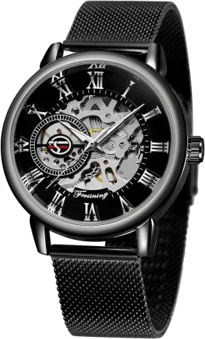 Mechanical Movement Antique Bracelet Wristwatch FORSINING Men's Super Quality executive Israel endanger sugarlike Alloy Case 