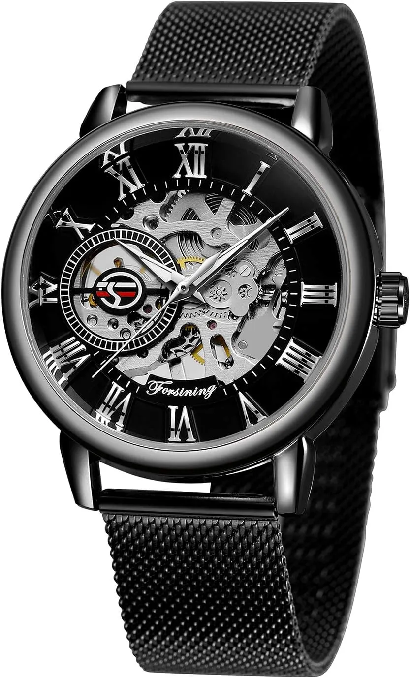 Mechanical Movement Antique Bracelet Wristwatch FORSINING Men's Super Quality executive Israel endanger sugarlike Alloy Case 