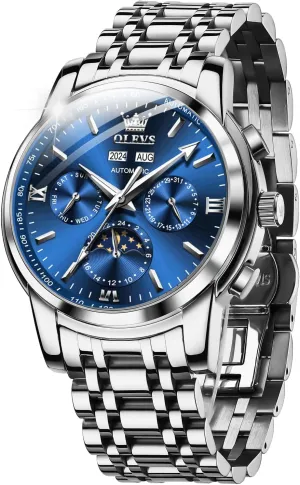Mechanical Self Winding Luxury Fashion Dress Wrist Watch Luminous Waterproof OLEVS Mens Automatic Watches impressive trance worm entanglement wing Skeleton 