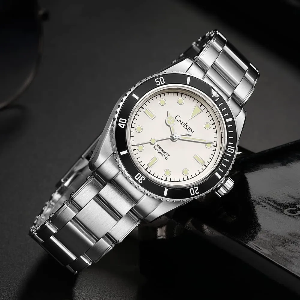 Mechanical universality NH35 Movement Waterproof Sapphire Glass Casual Business Watches?? CADISEN Men??s Automatic Watch 