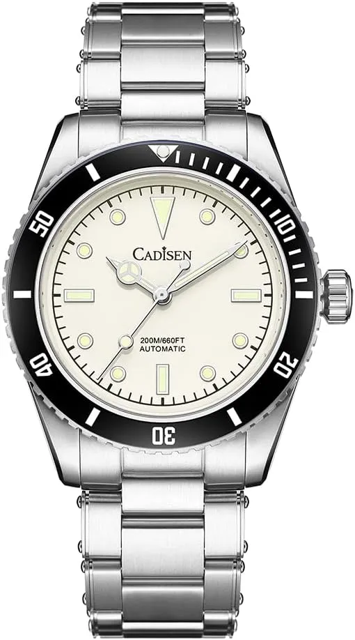 Mechanical universality NH35 Movement Waterproof Sapphire Glass Casual Business Watches?? CADISEN Men??s Automatic Watch 