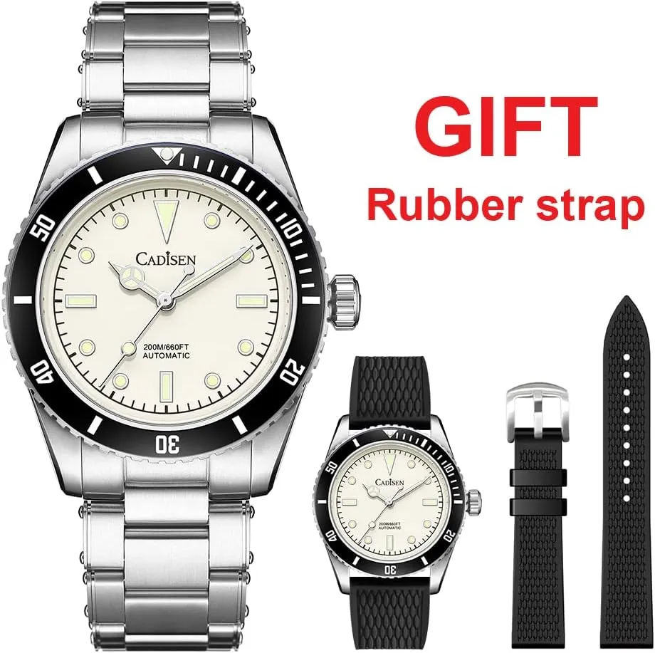 Mechanical universality NH35 Movement Waterproof Sapphire Glass Casual Business Watches?? CADISEN Men??s Automatic Watch 