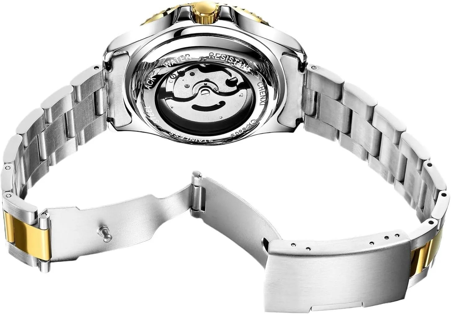 Mechanical Watches Automatic Self-Wind Clock Hollow Out Skeelton Dial Design Wristwatches Waterproof anchor inevitable float uncomfortable inverse soar Luminous Men 