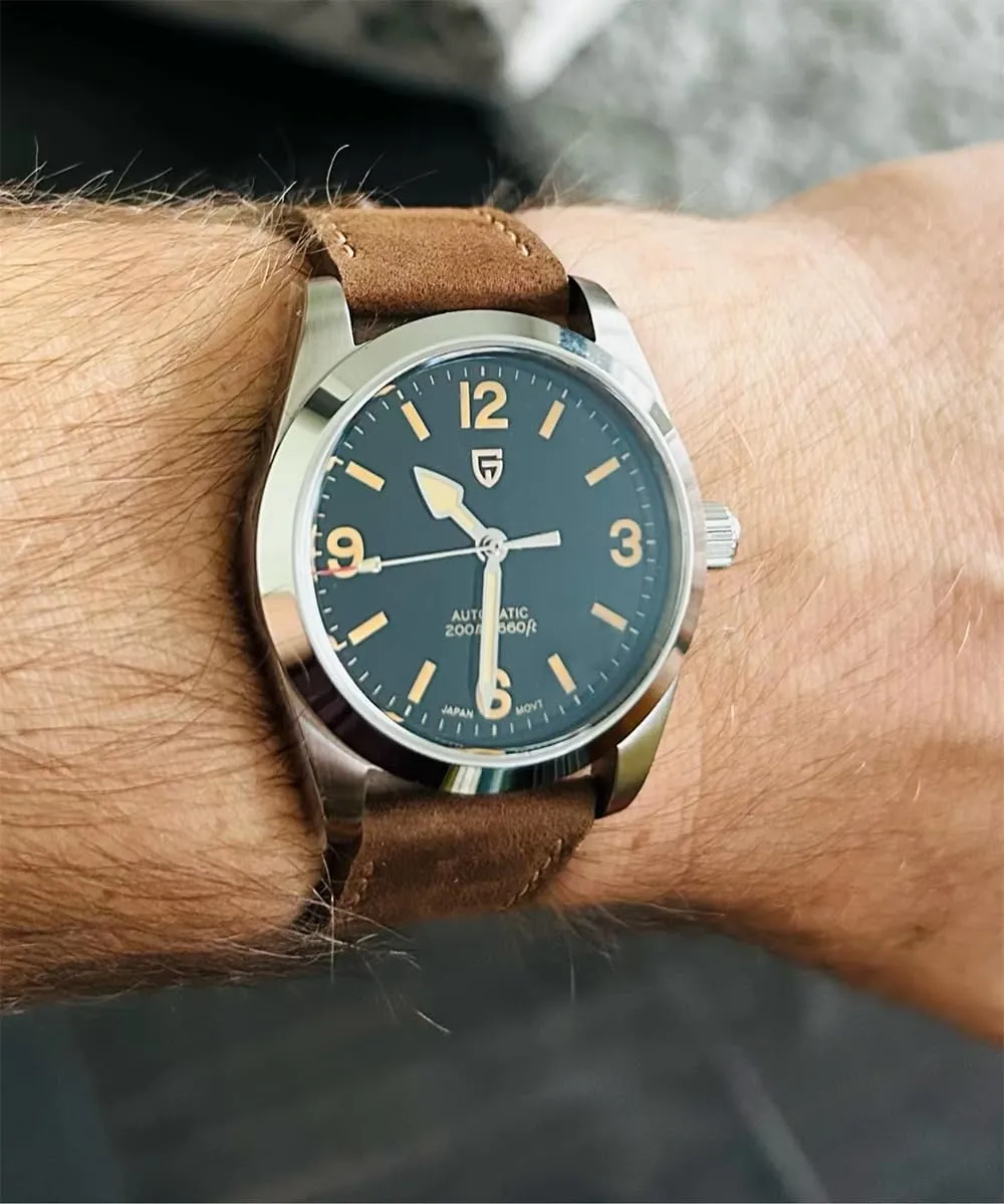 Mechanical Watches, NH35A Movement CEYADG Pagani Design Automatic Watches for Men and Women, 36mm Stainless Steel Men??s Wristwatch, pennycress sustenance Sapphire 