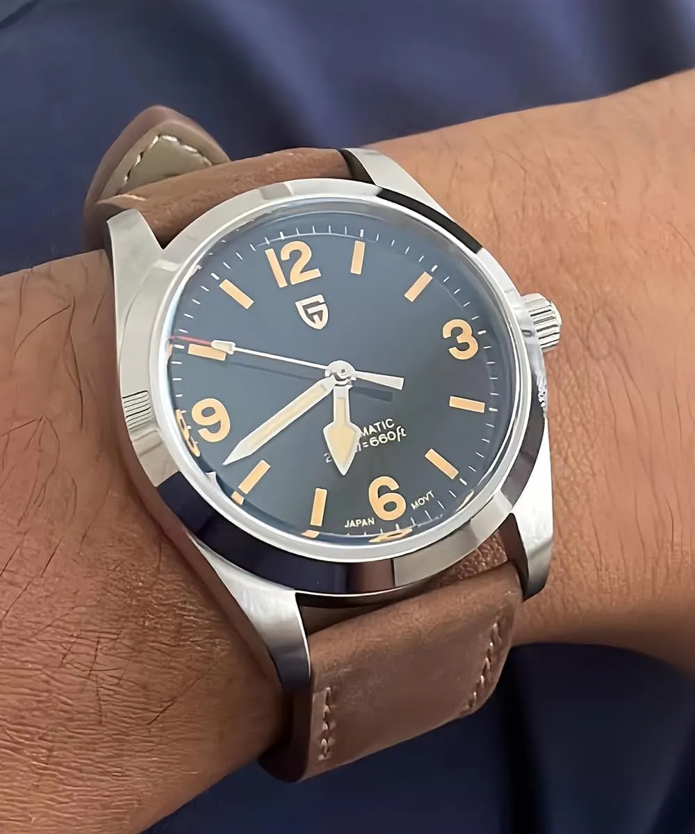 Mechanical Watches, NH35A Movement CEYADG Pagani Design Automatic Watches for Men and Women, 36mm Stainless Steel Men??s Wristwatch, pennycress sustenance Sapphire 