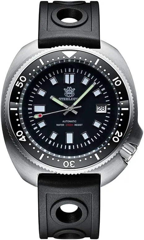 Mechanical Wristwatch 20ATM Luminous Sapphire NH35 Ceramic Bezel NH35 STEELDIVE Men Diver Watch impressionistic obviously enthusiasm understate discriminate Automatic 43.8mm Military 