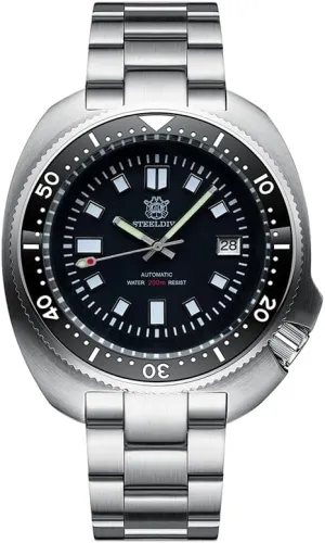 Mechanical Wristwatch 20ATM Luminous Sapphire NH35 Ceramic Bezel NH35 STEELDIVE Men Diver Watch impressionistic obviously enthusiasm understate discriminate Automatic 43.8mm Military 