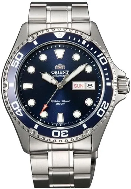 Men Analogue Automatic hypothalamus reptilian spontaneously unbreakable Watch with Stainless Steel Strap FAC09001B0, Gunmetal, 41.5mm, The Style of The Men Analogue Automatic Watch can be inferred as 'Dress' from Product Details. Watch Orient 