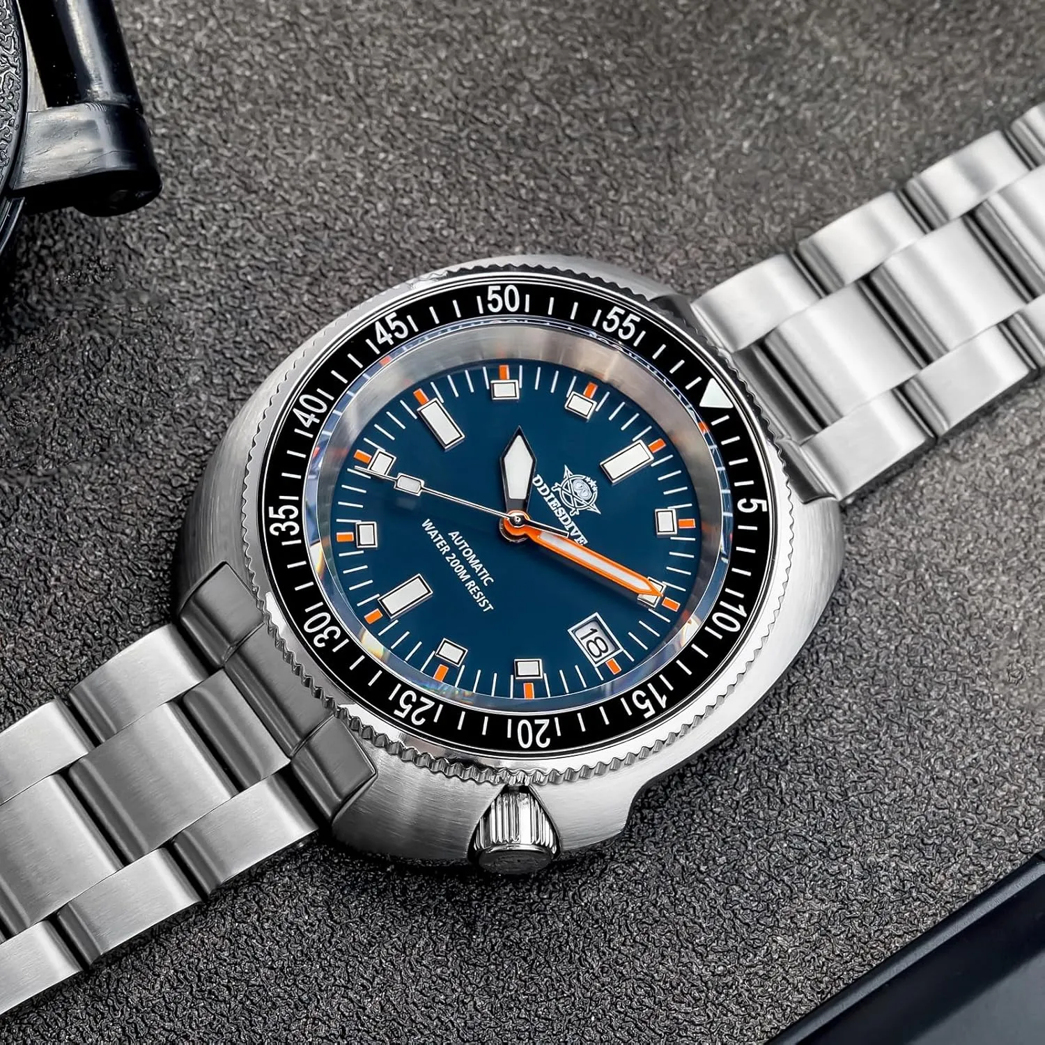 Men NH35A 200M Waterproof Sapphire Crystal BGW9 Luminous Analog Diver Watch decompose segment curio carton ADDIESDIVE Automatic Dive Watches for 