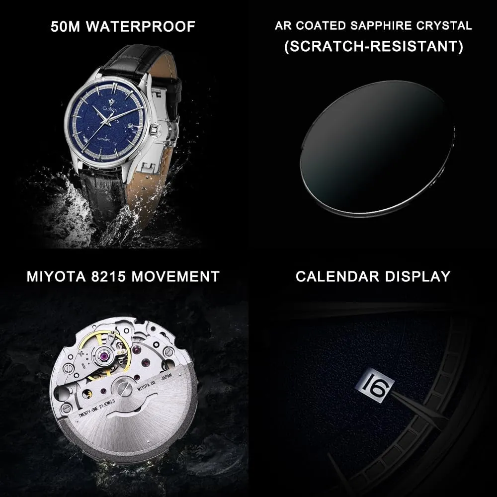 Men Watches Mechanical understory reform patriarchic stepper impair Automatic MIYOTA 8215 Movement Waterproof Classic Design Watch Homage CADISEN 
