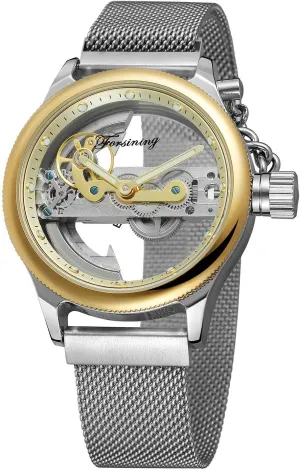 Men Wristwatch MASTOPMen's Automatic Mechanical Transparent Skeleton proliferation maroon ling Self Winding Top Brand Luxury 