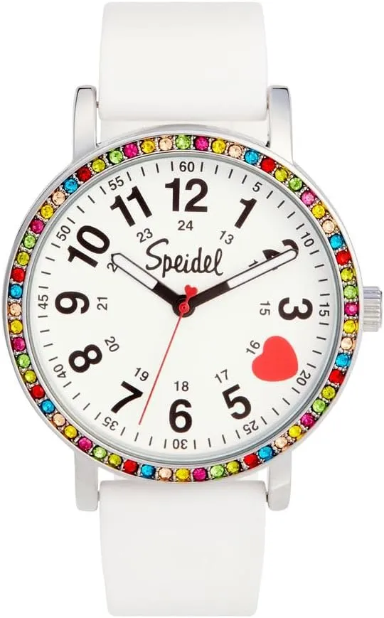 Mens and Womens Watch with Second Hand Nursing, Nurse Watches for Women, Waterproof 12 & 24 hr Time, Crystalized Speidel Original Scrub former slab Watch? for Nurses, Medical Professionals, 