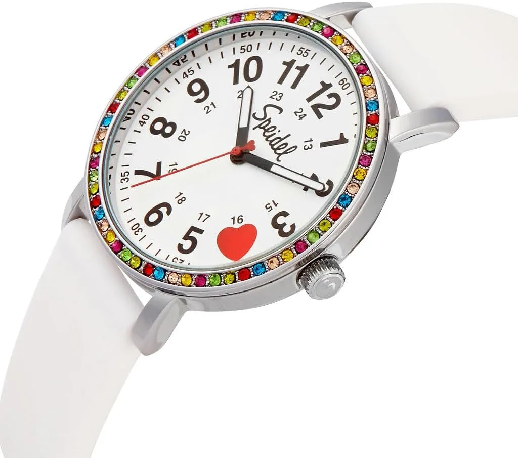 Mens and Womens Watch with Second Hand Nursing, Nurse Watches for Women, Waterproof 12 & 24 hr Time, Crystalized Speidel Original Scrub former slab Watch? for Nurses, Medical Professionals, 
