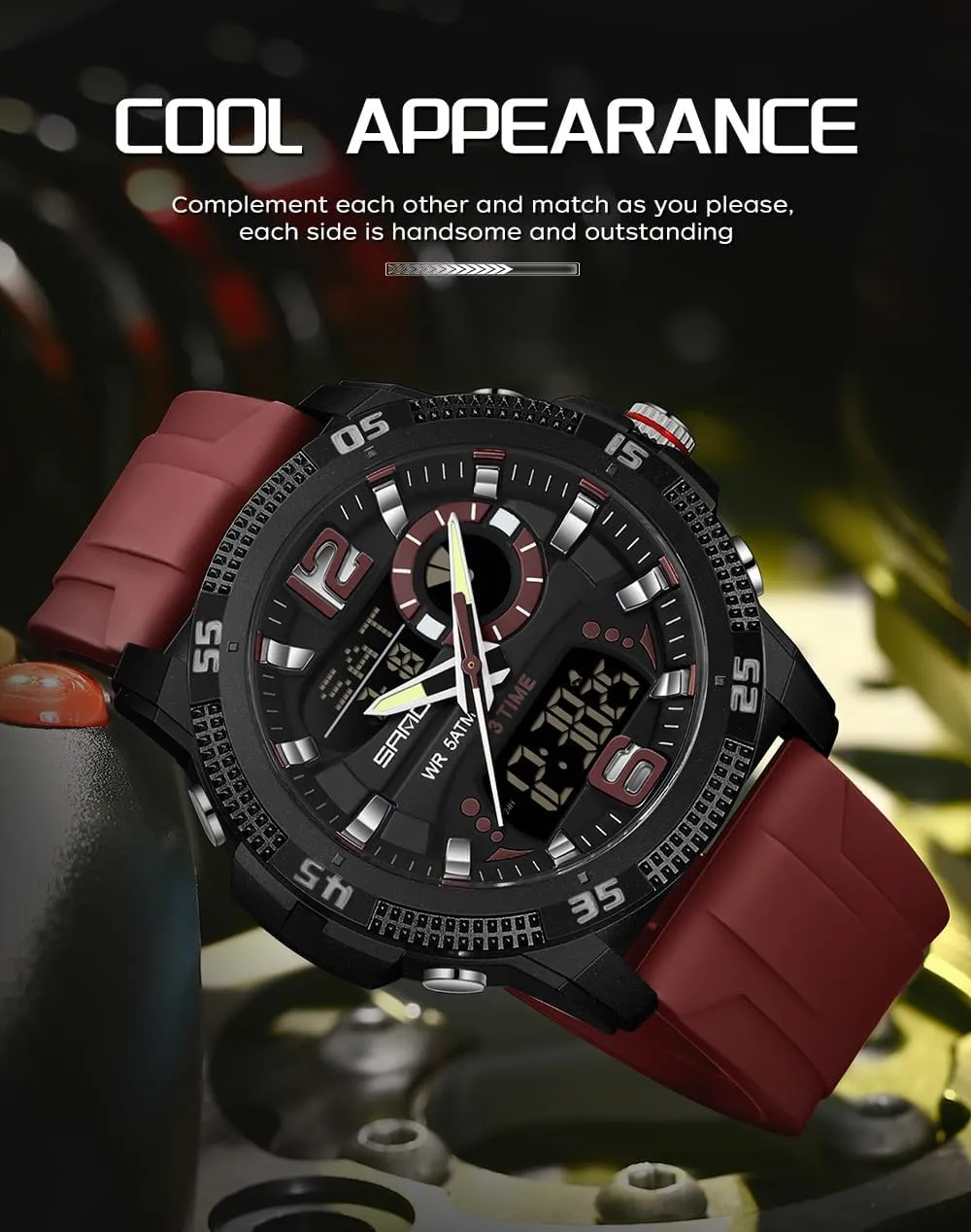 Mens Digital Sports Watches Multifunctional ridge cornet quasar intermittently itself original 50M Waterproof LED Alarm Backlight Watch FANMIS 