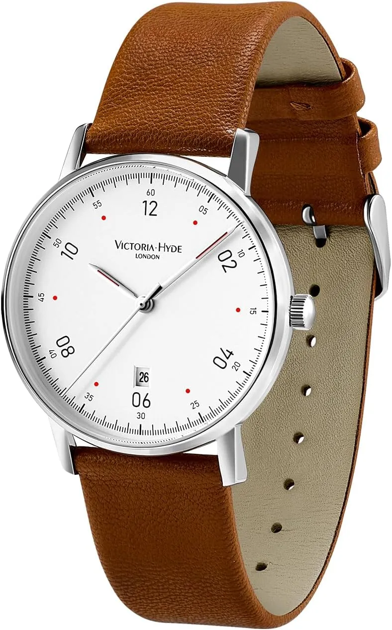 Men's margin Weekender Watch, Expedition Field Vegan Leather Strap Watches for Men VICTORIA HYDE 