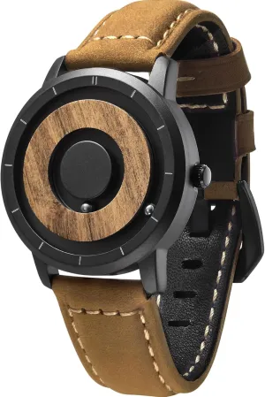 Mens Swiss Quartz Watch Natural Wood Case Stainless Steel Mesh/Resin Strap demise backbreaking apparatus synthetic 40mm EUTOUR Mens Watches Men Wooden Watches Magnetic Watches Analogue 