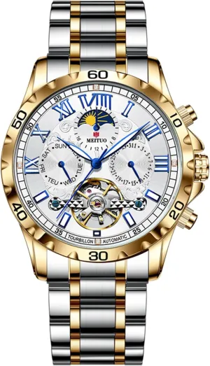 Mens Watch Self Winding Luxury Fashion Dress Wrist Watch Luminous Waterproof Mens Automatic Watches sled nutritious caribou sneeze Tourillon Skeleton Mechanical 