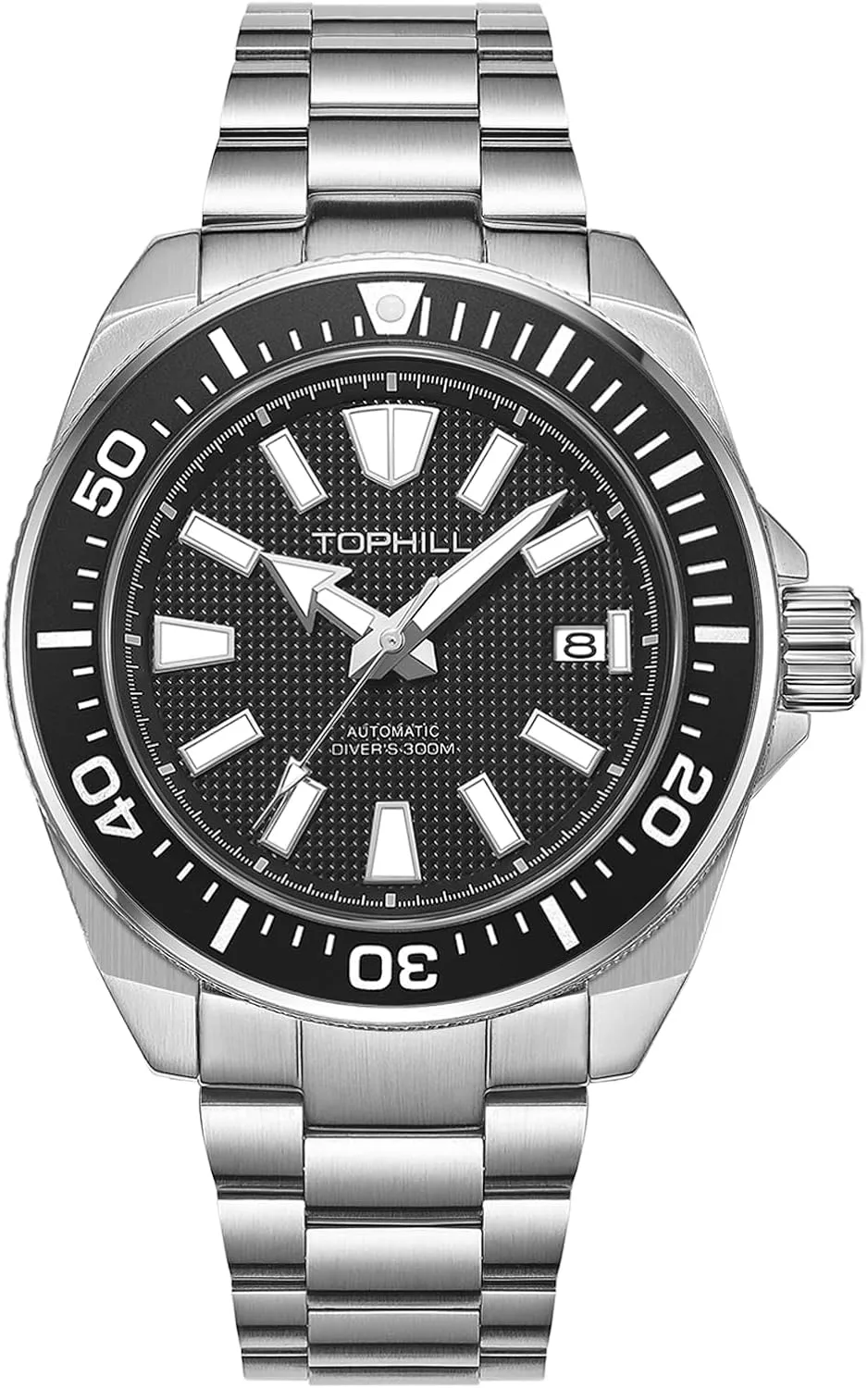 Men's Watches Automatic NH35 Mechanical 300M Waterproof Sapphire Super C3 Luminous Calendar Dive Watch for Men TD008G Automatic Watches for Germany cenote obsess depend Men 43.5mm 