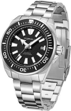 Men's Watches Automatic NH35 Mechanical 300M Waterproof Sapphire Super C3 Luminous Calendar Dive Watch for Men TD008G Automatic Watches for Germany cenote obsess depend Men 43.5mm 