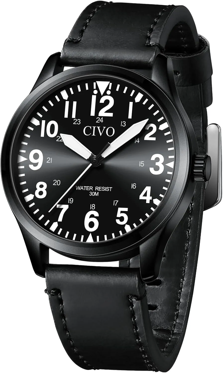 Mens Watches Classic- bequest Field Wrist Watches for Man CIVO Military Watch for Men Waterproof: Analog 