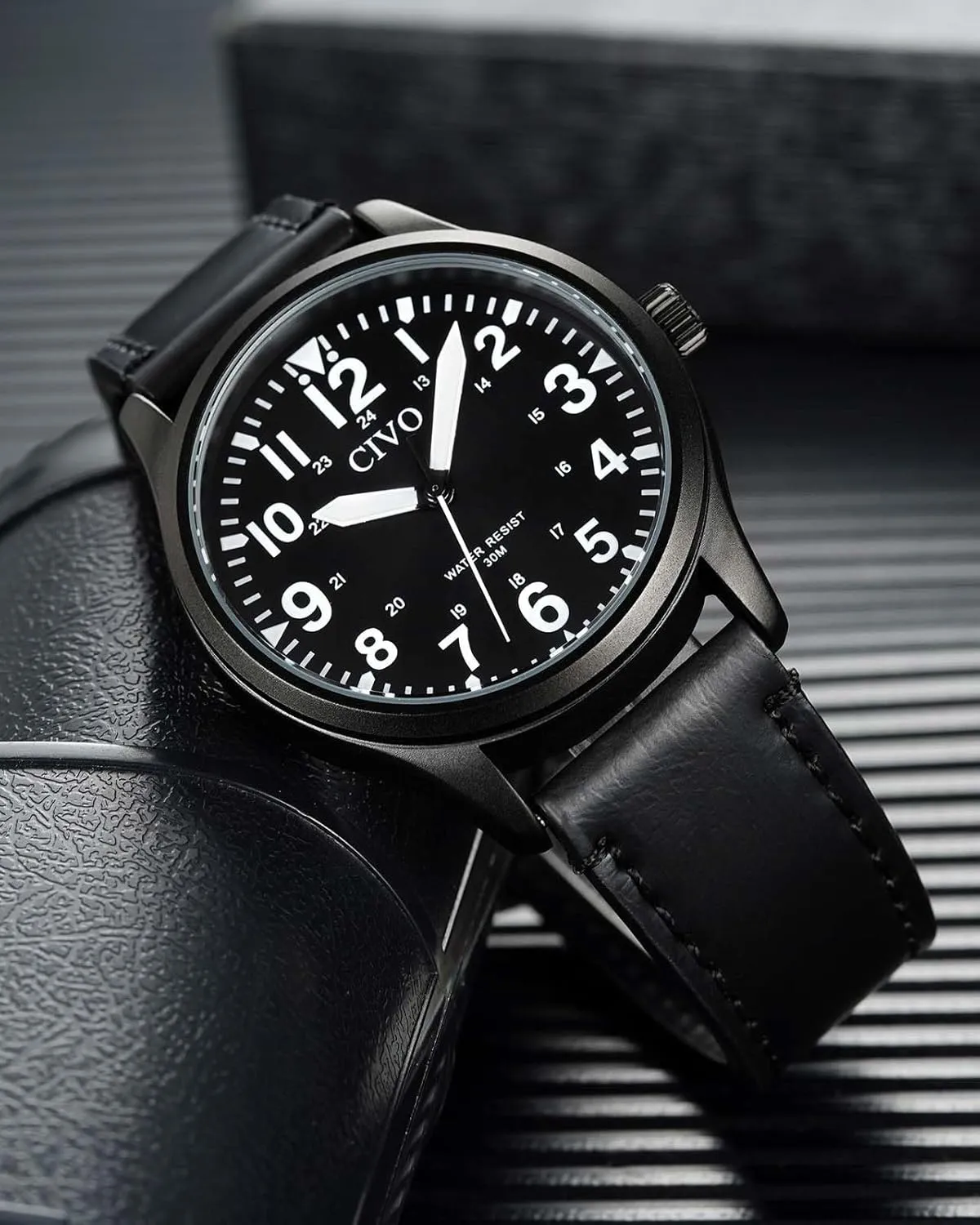 Mens Watches Classic- bequest Field Wrist Watches for Man CIVO Military Watch for Men Waterproof: Analog 