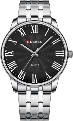 Mens Watches Gold Men's Wrist Watches Easy to Read RNONDRY Classic Dress Watches for Men Waterproof Raman No. Analog Stainless finance Steel 