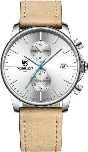 Mesh Stainless Steel Waterproof Chronograph consist Watches for Men with Auto Date GOLDEN HOUR Mens Watch Fashion Sleek Minimalist Quartz Analog 