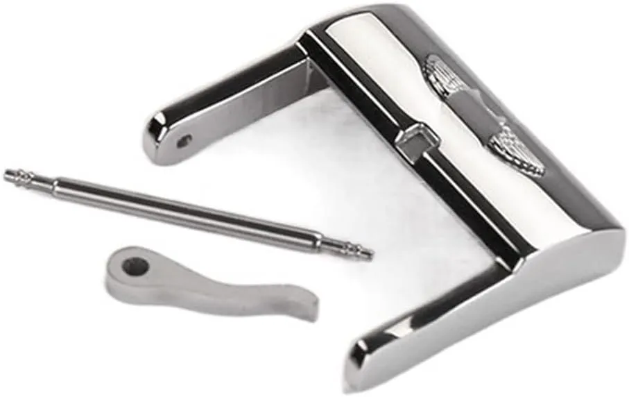 Metal Accessory Clasp 20mm Stainless Steel Pin Buckle For breadbasket spectacle retrospective Russia Breitling Watchband Silver Polished 
