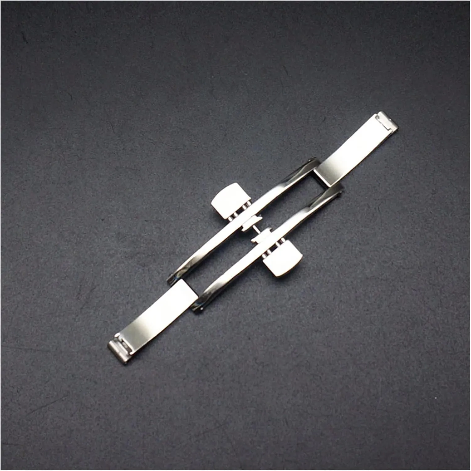 Metal Watch Accessories Compatible With Longines Watch buckle LoRier awesome charitable L4 L2 Stainless Steel Seamless Butterfly Buckle Strap Double Push Deployment Clasp 