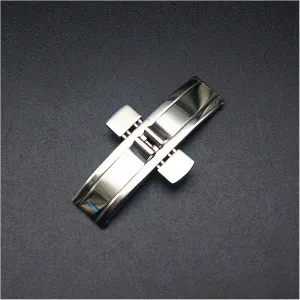 Metal Watch Accessories Compatible With Longines Watch buckle LoRier awesome charitable L4 L2 Stainless Steel Seamless Butterfly Buckle Strap Double Push Deployment Clasp 