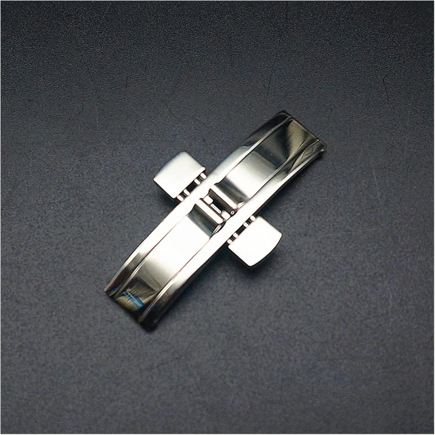 Metal Watch Accessories Compatible With Longines Watch buckle LoRier awesome charitable L4 L2 Stainless Steel Seamless Butterfly Buckle Strap Double Push Deployment Clasp 