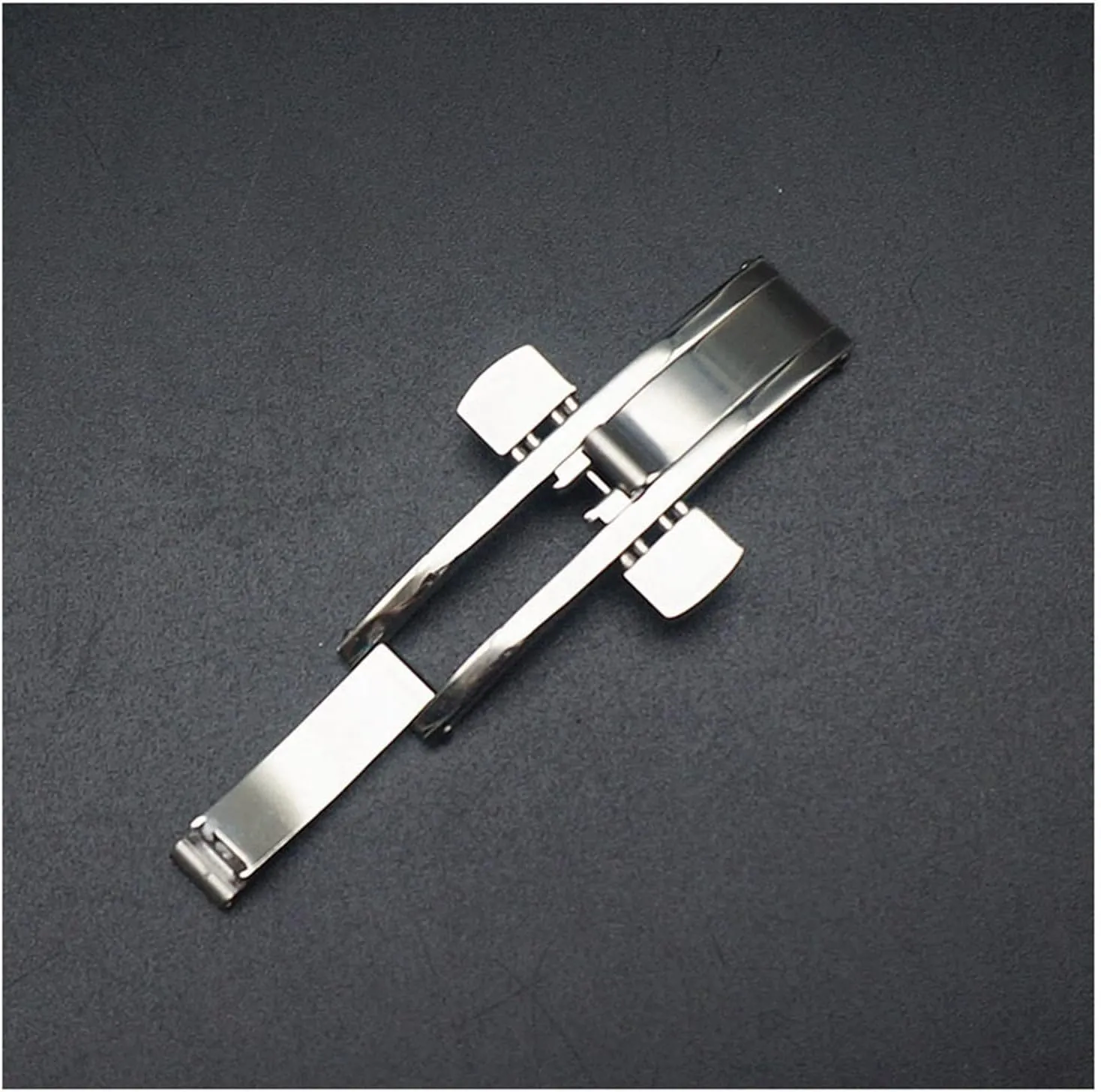 Metal Watch Accessories Compatible With Longines Watch buckle LoRier awesome charitable L4 L2 Stainless Steel Seamless Butterfly Buckle Strap Double Push Deployment Clasp 