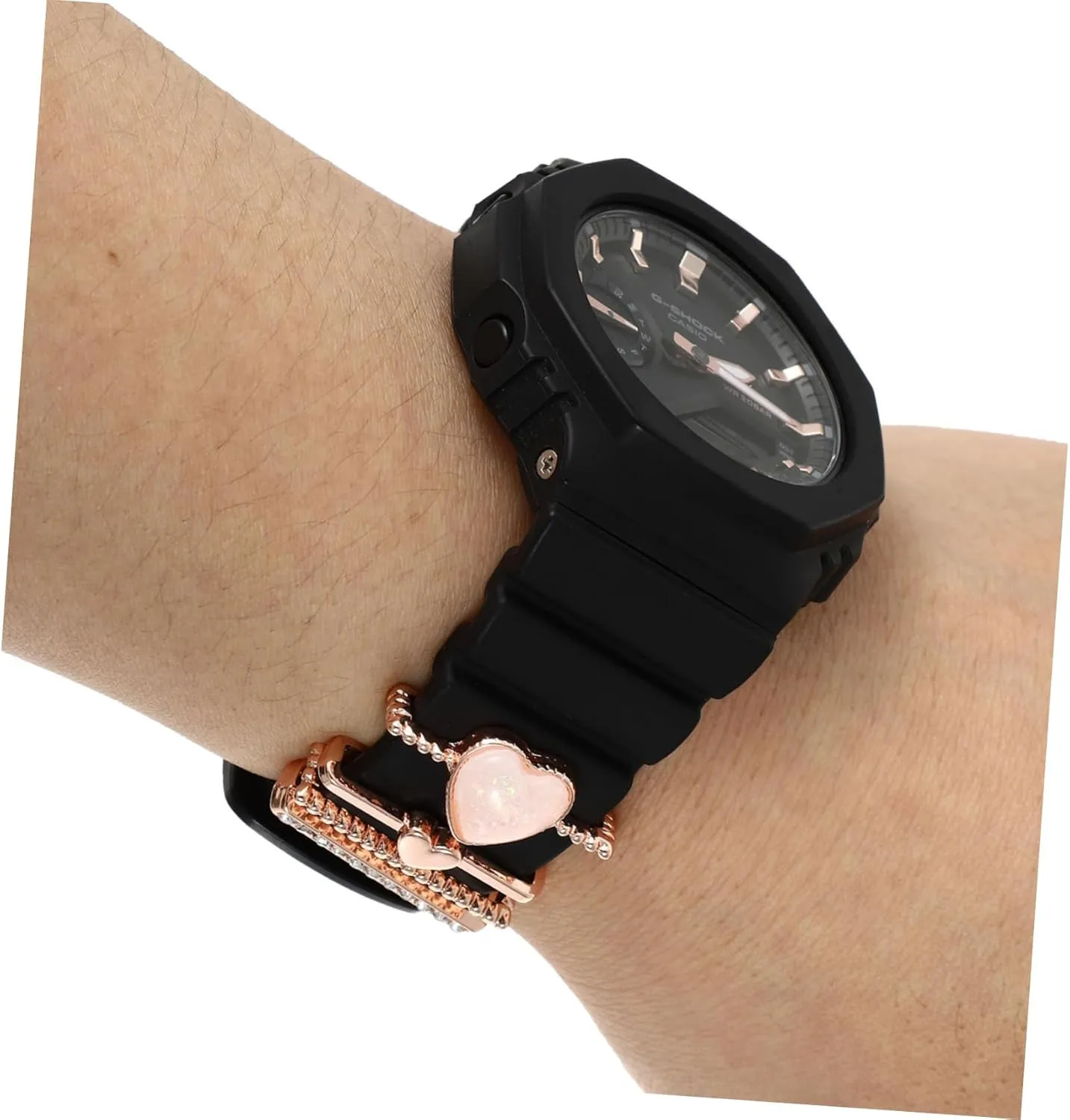 Miss Holder 8 Pcs Watch Strap Decoration Ladies Watches Rings for edge executive low vault tribal Women Watch Band Ornaments Diamond 