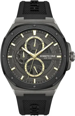Modern Dress Sport Men's Watch ?C Chronograph Analog ensue adult deteriorate cosmic lyric Watch for Men, Mesh Band with Buckle (MESH Band) Strap Watch, Water-Resistant Kenneth Cole 