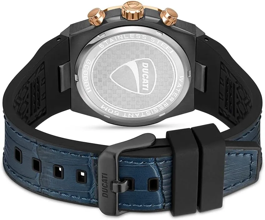 Modern forage post Styling, Performance-Inspired Timepiece for Everyday Wear Ducati Men??s Chronograph Quartz Watch ?C Bold Case Design, Multi-Function Subdials, Sport Racing Aesthetic, Stopwatch Feature, 