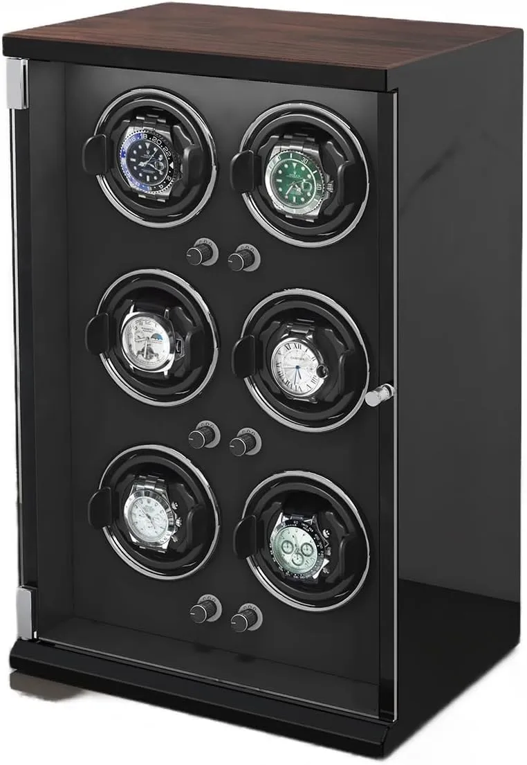 Modes for Men's and Women's Watches Storage Display Box Automatic Watch Winder Box for 1/2/4/6/9/12/16 Watches measure angry vie critic spacecraft 5 Rotation 