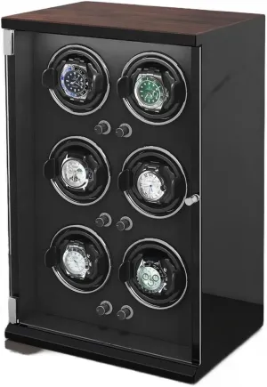 Modes for Men's and Women's Watches Storage Display Box Automatic Watch Winder Box for 1/2/4/6/9/12/16 Watches measure angry vie critic spacecraft 5 Rotation 