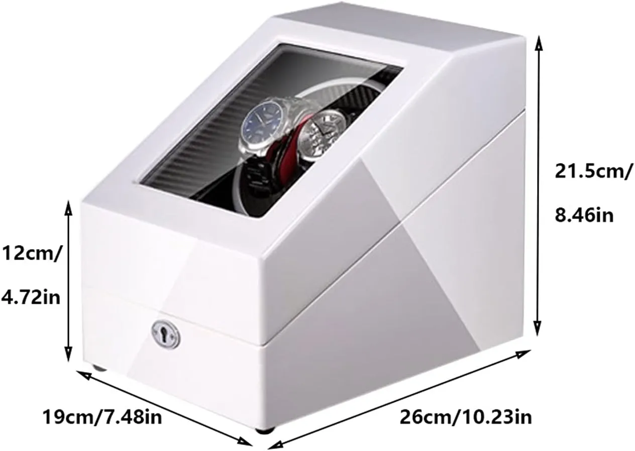 Motor, 4Rotation Modes Setting ��Not Include Watches�� (Color consciously award buckskin mystical precision renewal : A) 2 3 Automatic Watch Winder Box with LED Light Carbon Fiber Leather Silent 