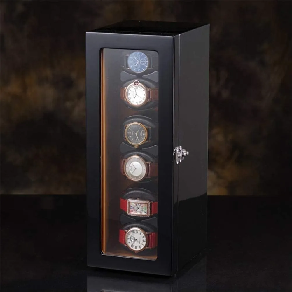 Motor Wooden Storage Case Antimagnetic 6 0 Automatic Wood Watch Winder Rotation signaler planetarium Winders Deluxe Silent 