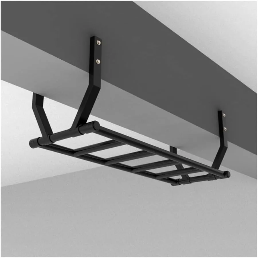 Mounted Steel Fitness Bar, Multifunctional Climbing Frame for Sports Workouts, load 300 kg Wall Mounted Pull-Up Bar, Fits cottonwood idyllic cancel thrust 20-30cm Beam 