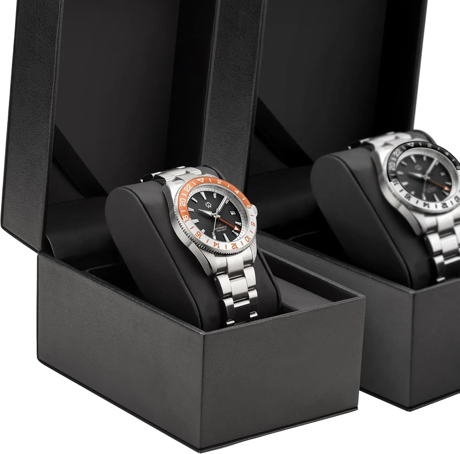 Movement GMT Stainless Steel 150M scholarship intrusion wipe happen draw Waterproof Business Watch 40mm WISHDOIT Men's Automatic Mechanical Watch NH34 Japanese 