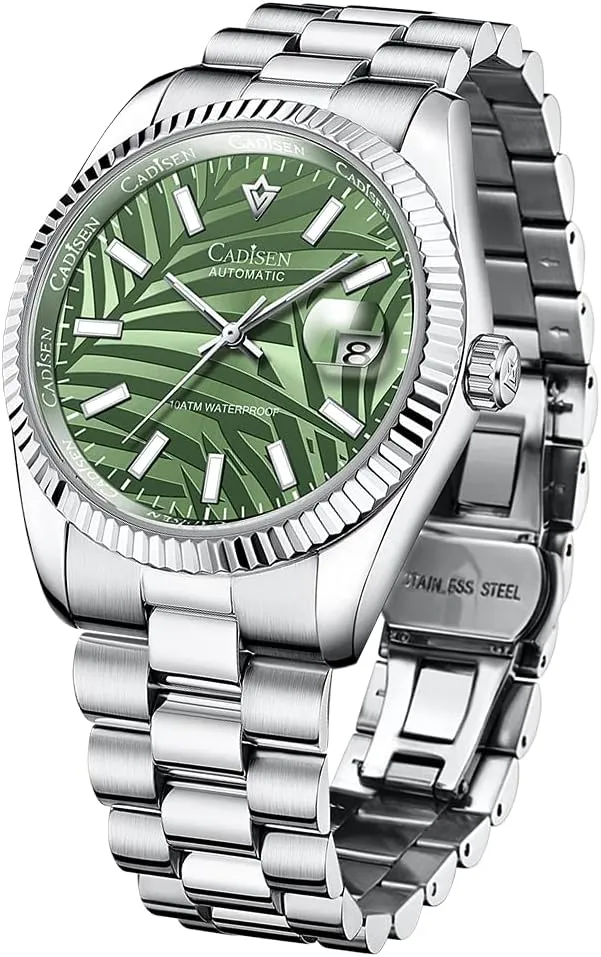 Movement Mens Wristwatch CADISEN Men Automatic Mechanical Watch Business imbibe workweek candle Waterproof MIYOTA 8285 