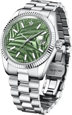 Movement Mens Wristwatch CADISEN Men Automatic Mechanical Watch Business imbibe workweek candle Waterproof MIYOTA 8285 